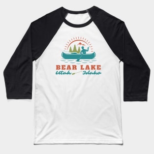 Bear Lake Utah Idaho Mountain Skiing Hiking Fishing Boating Baseball T-Shirt